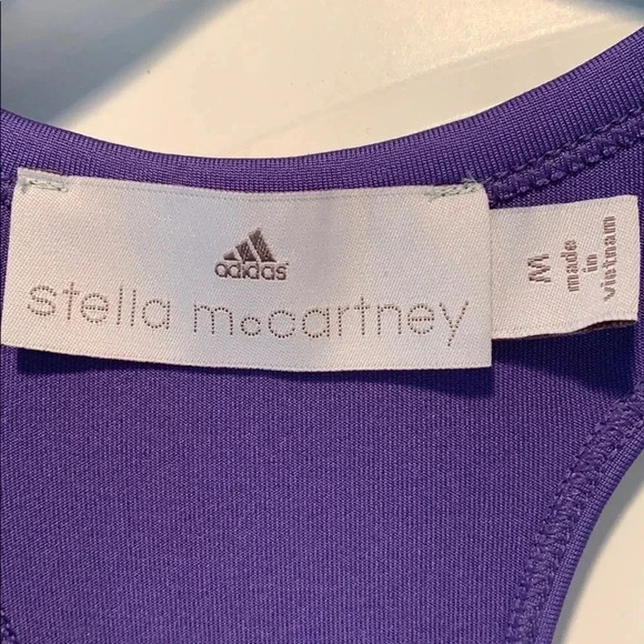 Adidas x Stella McCartney Athletic Tank Top Purple - Picture 2 of 4